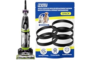 ZITFRI Style 7/9/10 P/N 3031120 Replacement Belt for Bissell Vacuum,Vacuum Belt Fit Bissell Powerforce Helix Powerlifter Cleanview Swivel Rewind Pet Vacuum Cleaner, 2031093 32074 3031123, 5Pack