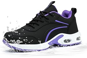 Stasslang Waterproof Steel Toe Shoes for Women Non-Slip Puncture-Proof Work Safety Shoes Sneakers Comfortable Lightweight Fas