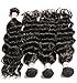 Beauty Forever Hair Brazilian Natural Wave Virgin Hair Weave 3 Bundles 100% Unprocessed Human Hair Extensions Natural Color (16 18 20)