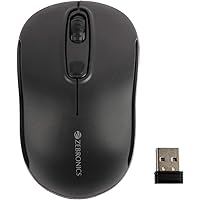 ZEBRONICS Zeb-Dash Plus 2.4 GHz Wireless Mouse with USB Nano Receiver, 4 Buttons, Power Saving Mode, for PC/Mac/Laptops…