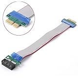 Tenext High Quality PCI-E 1X Riser Card Extender Cable Ribbon