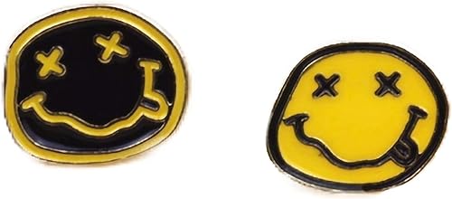 Amazon Co Jp Hiphop アイテム専門店 Dzd ニルヴァーナ ニコちゃん ピンバッチ カバンや小物アイテムに イエロー ホビー