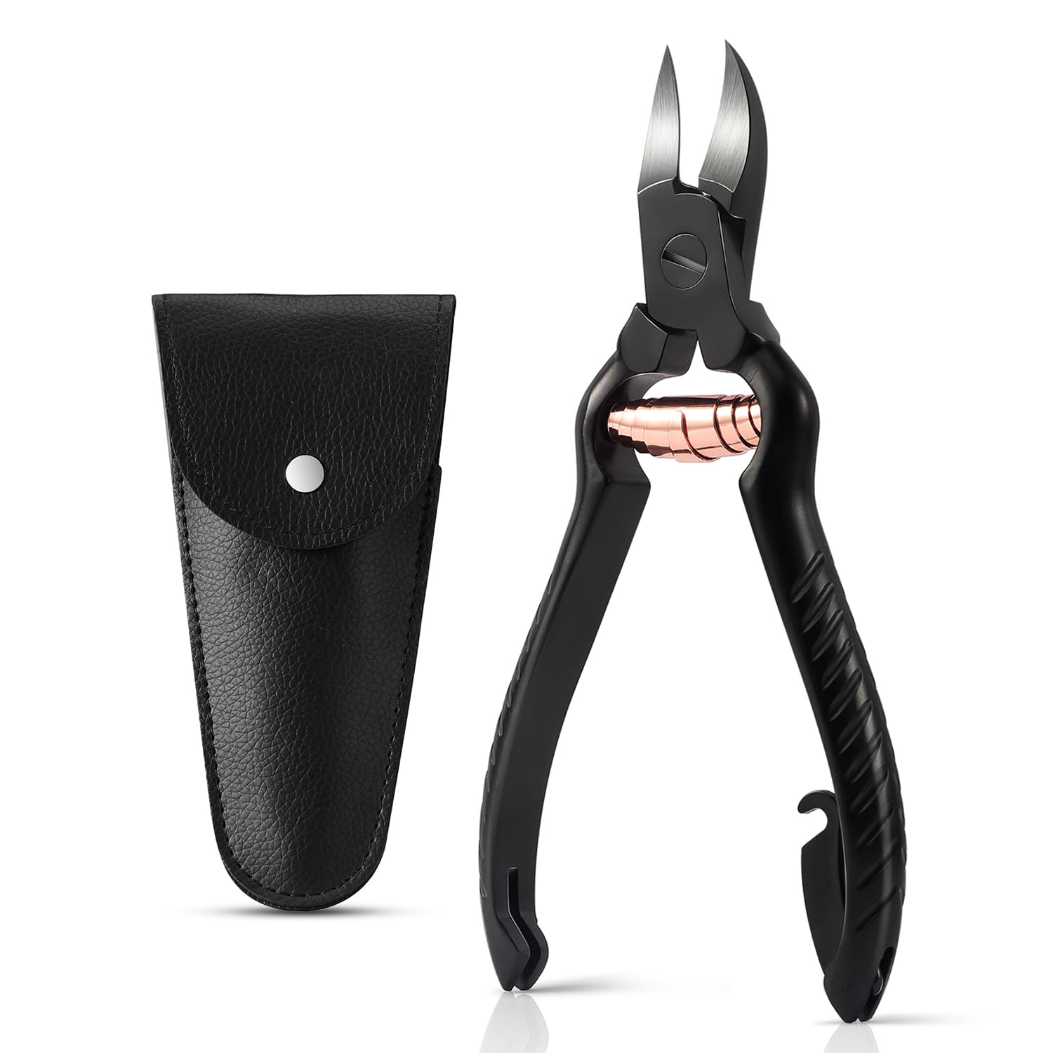 Photo 1 of (USED/FAIR) *DISSINFECT BEFORE USE* BEZOX Podiatrist Toenail Clippers, Heavy Duty Ingrown Nail Clippers for Thick Nails, Surgical Grade Stainless Steel Pordiatry Ingrwon Toenail Tools - Black