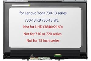 DAPLINNO 5D10Q89746 Screen Replacement for Lenovo Yoga 730-13IKB 730-13 730-13IWL 81CT 81JR LCD LED 13.3" Display Touch Screen Digitizer (1920x1080)