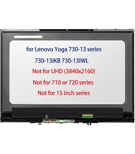Câble écran LCD Pour Lenovo Ideapad 730-13IKB/730-13IWL - Références DC02003GC00, 5C10Q95877 - Remplacement Facile - 5