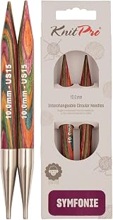 KnitPro Symfonie Interchangeable Circular Needles 5" 10.00mm 13cm