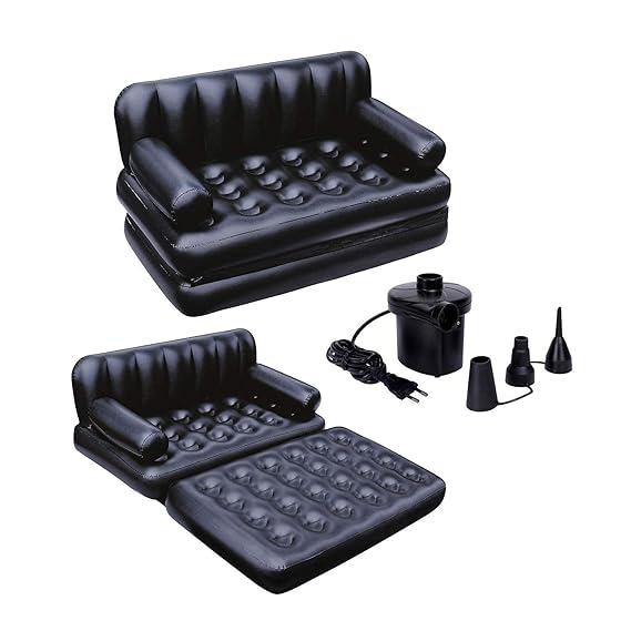 DIVY S31 Plastic 5 in 1 Inflatable Three Seater Queen Size 