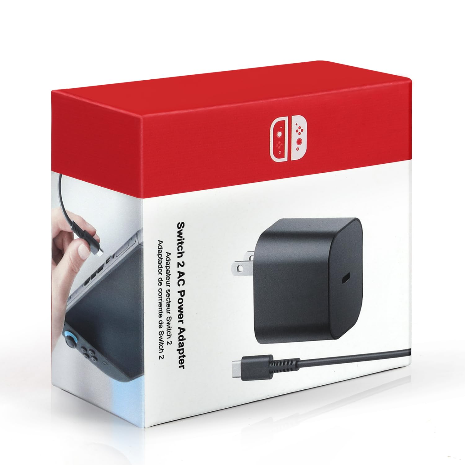 Switch 2 Charger - 20V 3A 60W Replacement Fast Charging Power Adapter Accessories with 5FT USB C Cable, Original IC Module for Switch OLED, Lite, Steam Deck