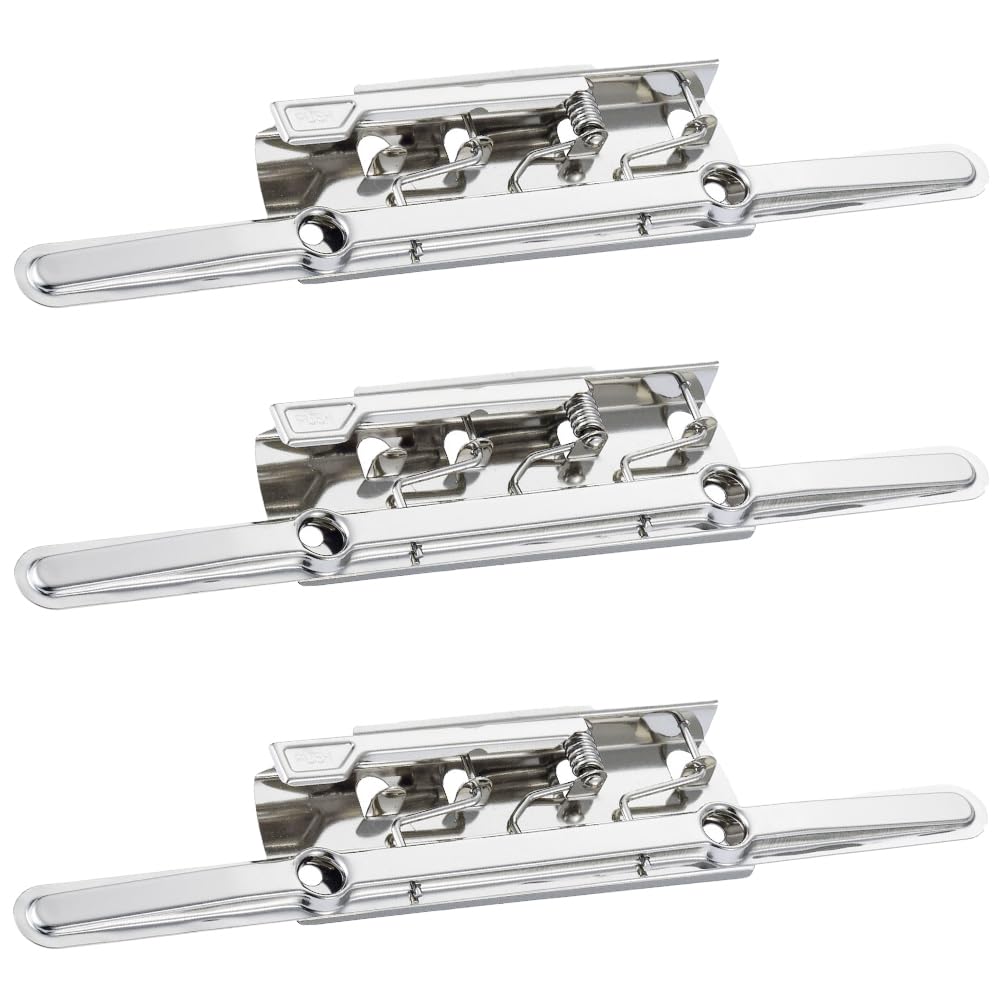 Photo 1 of HAHIYO 8 Inch Silver Metal Clipboard Clips - High-Grip Lever Clip, Mountable, 3 Pack