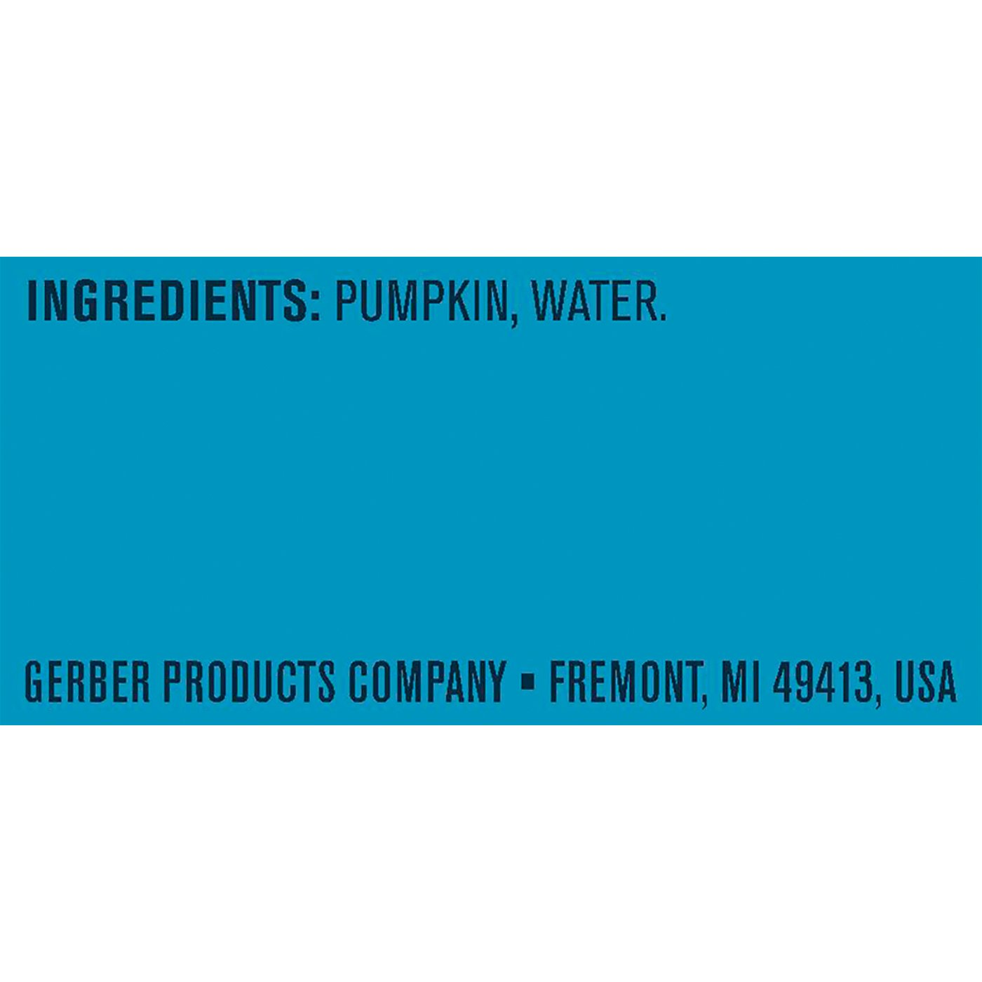 gerber pumpkin baby food