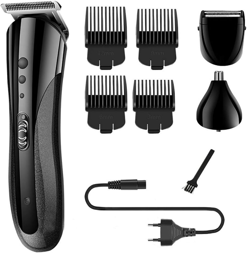 Hair Clippers, Professional Cordless Clippers Haircut Rechargeable Hair Trimmer Kit Waterproof Beard Shaver 3 in 1 Head Shaver for Kids and Adult Beard Trimmer