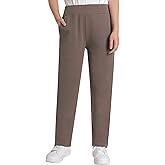 Weintee Women's Petite Pull On Knit Pants for Elderly