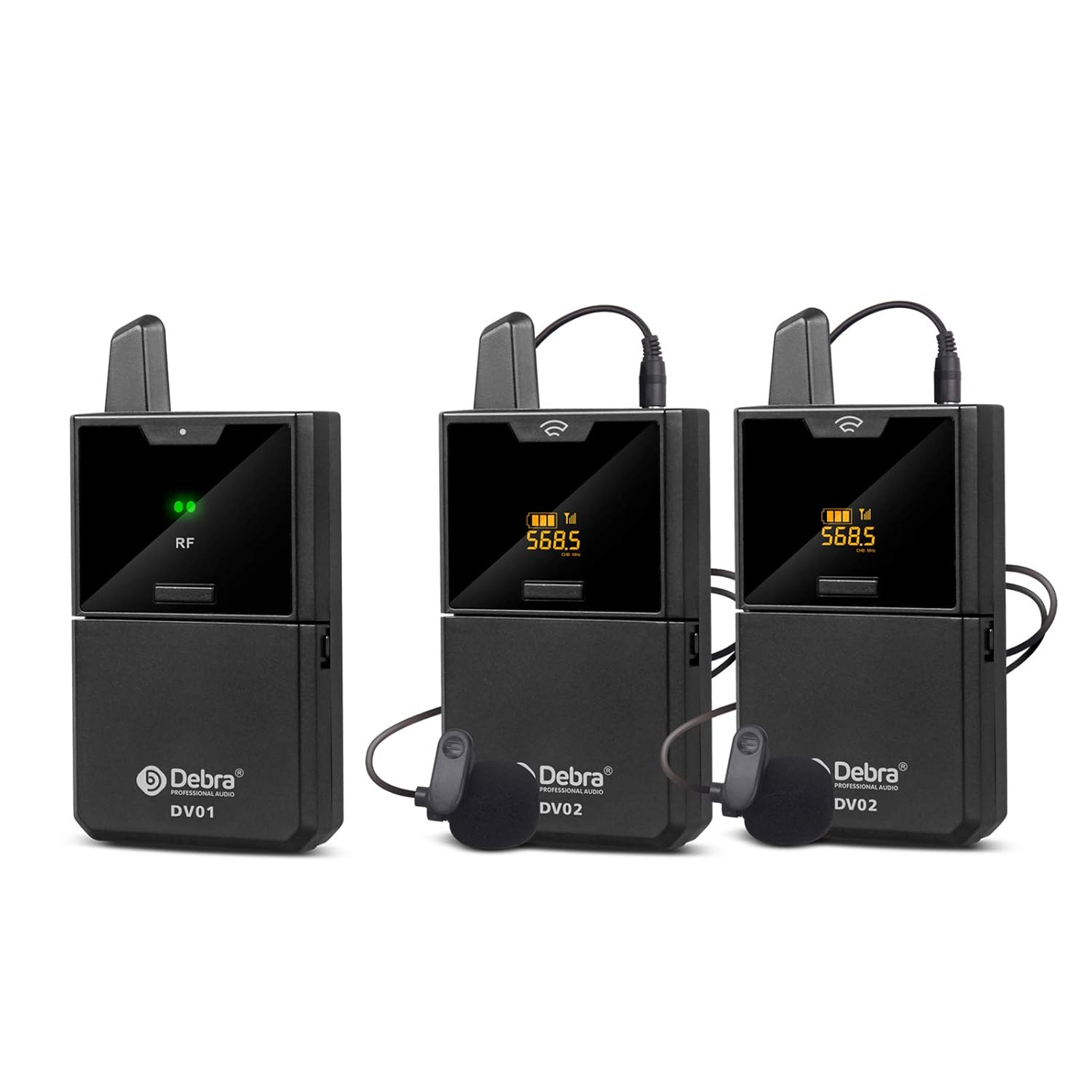 UHF Wireless Collar Clip Microphone with Audio Monitor Amazon.in