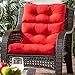 Greendale Home Fashions Indoor/Outdoor High Back Chair Cushion, Salsa