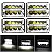 4PCS Square 4X6 Inch LED Headlights Replacement for GMC Ford Trucks MINGLI 4 x 6'' High/Low Beam With Parking Light Replace HID Xenon H4651 H4652 H4656 H4666 H6545 Headlight