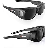 AnTools IR 5.0 Welding Glasses, Wrap-around Welding Goggles, Anti-scratch Welding Lens, UV Protection, Meet ANSI/ISEA, OSHA, Black