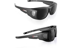 AnTools IR 5.0 Welding Glasses, Wrap-around Welding Goggles, Anti-scratch Welding Lens, UV Protection, Meet ANSI/ISEA, OSHA, Black