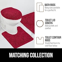 GORILLA GRIP Bath Rug Mat, Thick Soft Absorbent