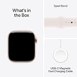 Apple Watch Series 10 GPS 42mm Rose Gold Aluminium Light Blush Band S/M view 6