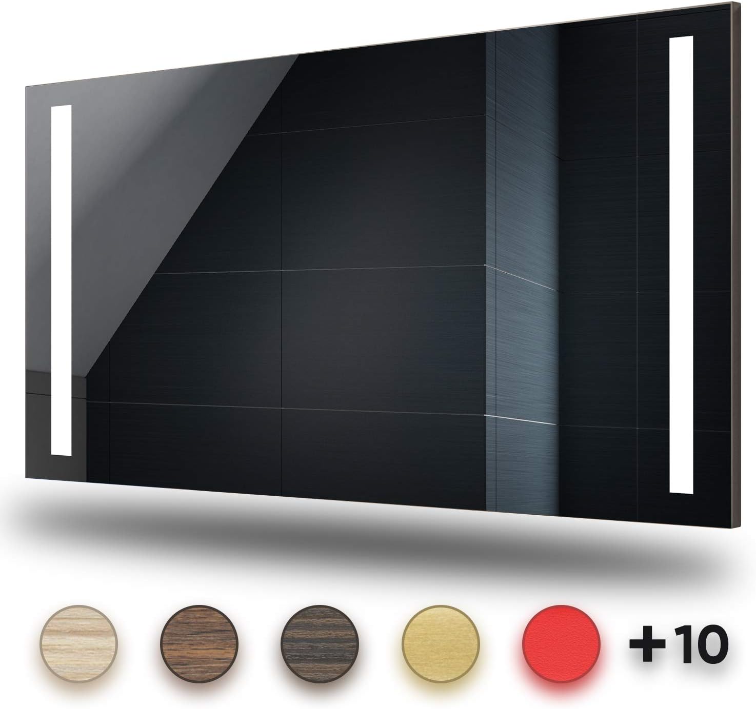 ARTFORMA Bathroom LED Lighted Mirror (59 x 31 inch) Illuminated Backlit Vanity Mirror | Dimmable LEDs Touch Button Anti-Fog LED Clock | Fully Customizable | European Manufacturer