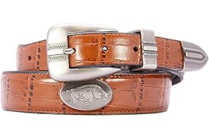 ZEP-PRO NCAA Men's Leather Concho Tapered Tip Belt