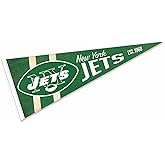 New York Jets Throwback Vintage Retro Pennant Flag