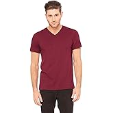 Bella+Canvas Comfortable V-Neck Jersey T-Shirt, XXX-Large, Maroon