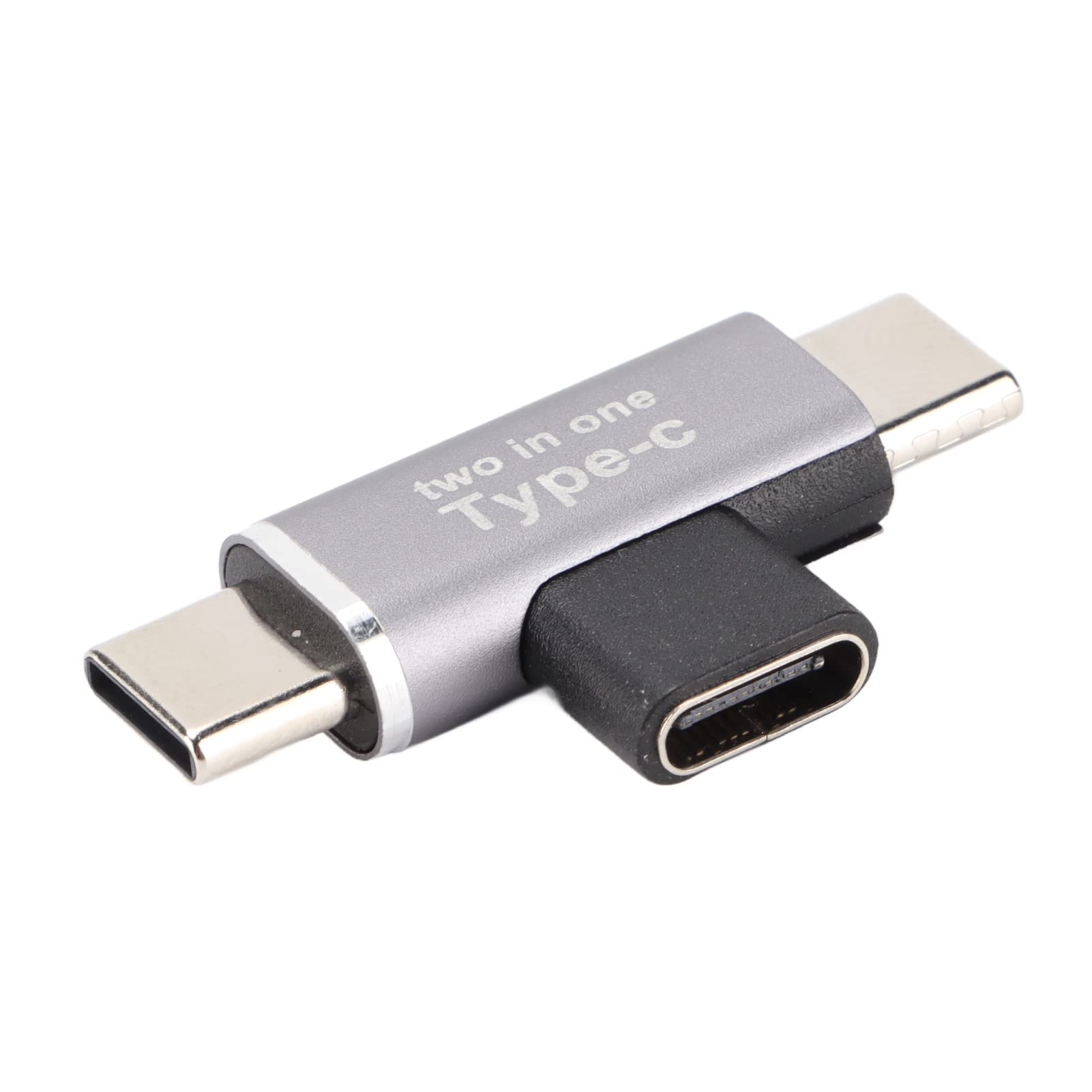 2 in 1 Type C Splitter, Type C Female to Dual Micro or Type C or for Male Adapter Converter Docking Station for Huawei, for Xiaomi and for IOS, Support Data Transmission and Charging(Dual Type C)