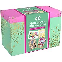 American Greetings Multi-Occasion Handmade Boxed Assorted Greeting Cards Set (Pack Of 24) - Sam