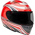 BELL Qualifier Full-Face Motorcycle Helmet (Gloss Conduit Red/Silver - Medium)