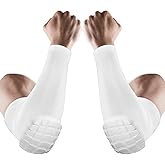 AceList 2PCS Elbow Pads with Padded Compression Shield Shape Arm Sleeves for Protection - Suitable for Basketball, Volleyball