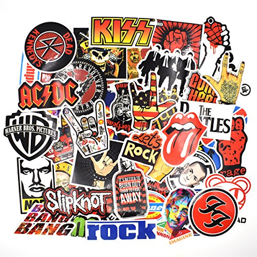 RiaoTech 55pcs Vintage Stickers Laptop Guitar Travel Case