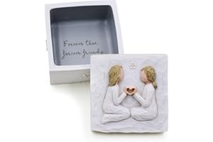 AcowSpt Best Friend Birthday Gifts for Women, Birthday Gifts for Women Friendship, Sister Birthday Gifts, Gifts for Sister, Bestie Gifts for Women, Sculpted Hand-Painted Keepsake Box