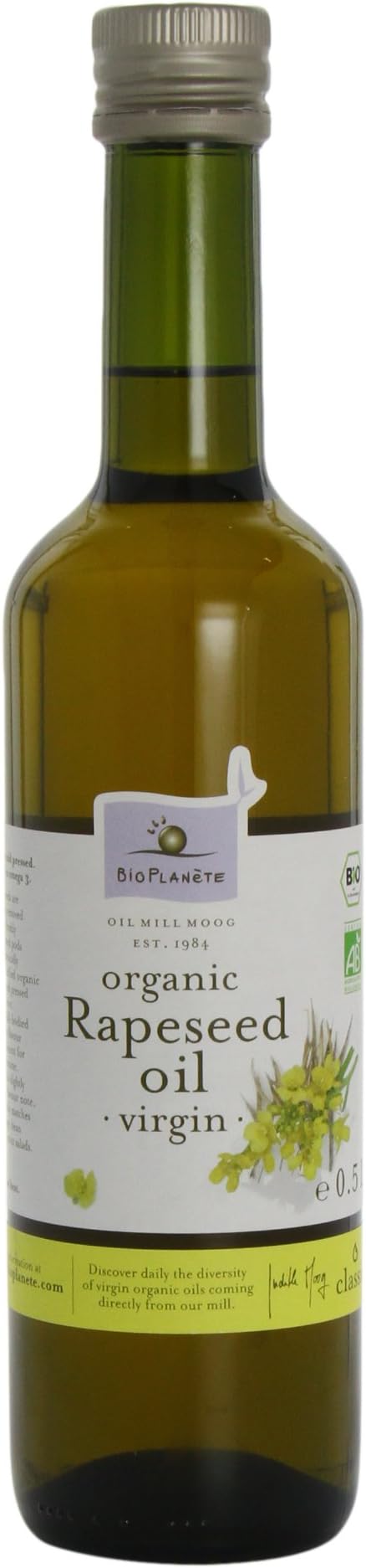 BIO PLANETE Organic Rapeseed Oil (cold pressed) 500ml (PACK OF 2)