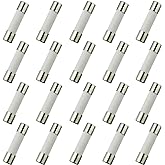 BOJACK F6.3AL250V 5x20mm 6.3A 250V Fast-Blow Ceramic Fuses 6.3 amp 250 Volt 0.2x0.78 Inch Ceramic Tube Fuses (Pack of 20)