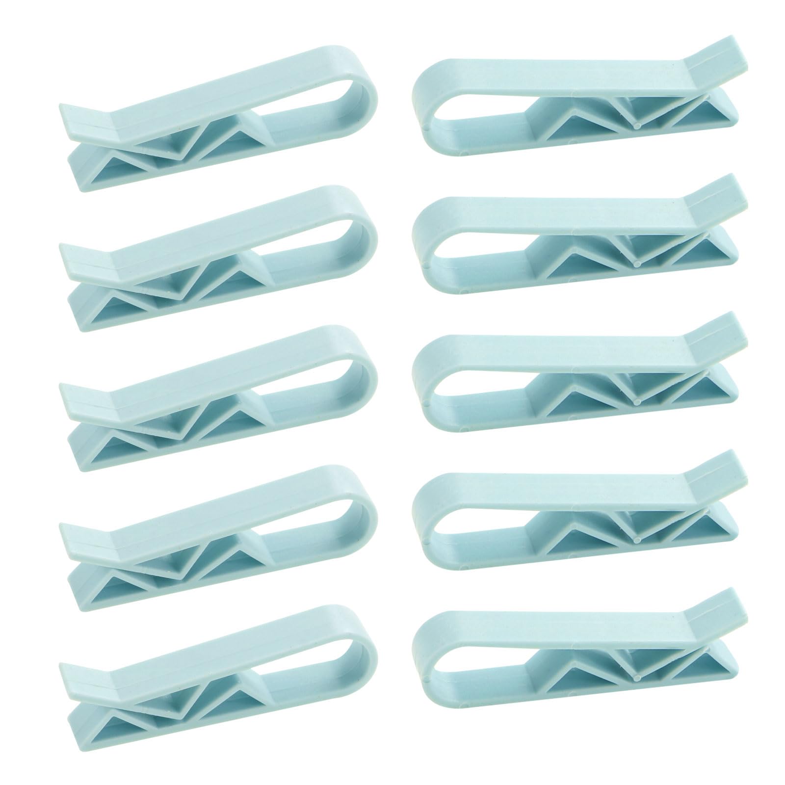 Sourcingmap Household Rubbish Can Basket Waste Bin Trash Bag Clip Clamp 10pcs Blue