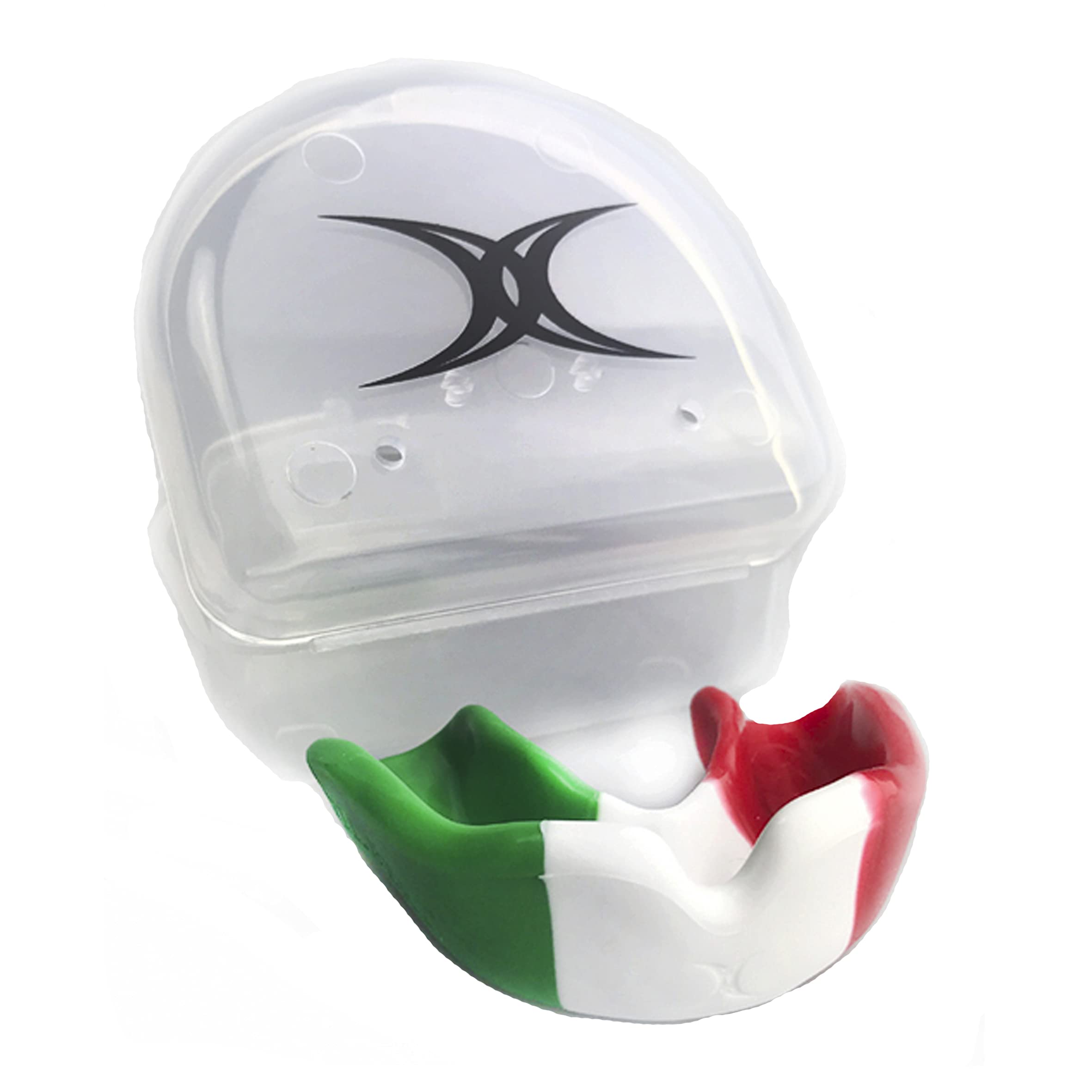 Gilbert Rugby Mouth Guard Senior Tricolour, Italy.