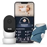 Owlet Dream Duo 2 Smart Baby Monitor - 1080p HD Video Baby Monitor with Dream Sock - Baby Foot Monitor and Sensor Tracks Hear