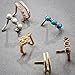 FreshTrends Stainless Steel Sparkle Double Faux Hoop L-Shape Nose Ring