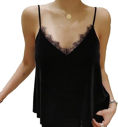 black evening camisole top