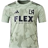 adidas LAFC Youth Away Soccer Jeresy 23/24 (US, Alpha, Large, Regular, Magic Lime/Green)