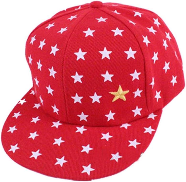 Hotsellhome New Kids Baby Children Star Pattern Hip Hop Baseball Cap Unisex UV Sun Protection Peaked Hat for Girls Boys