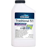 TotalBoat 5:1 Marine Epoxy Slow Hardener - 6 oz for 1 Quart of Resin | Mix in 5:1 Ratio with Compatible Resin; Cures to Translucent Amber; Best for Boat Builds and Fiberglass Repairs