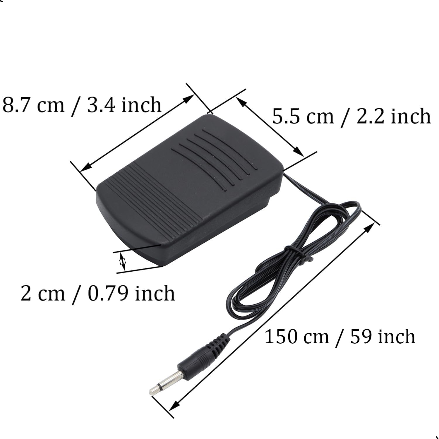 1.5M Mini Sewing Machine Foot Pedal,Household Momentary Sewing Machine Foot Switch On Off Operated Pedal Controller for 6V Small Sewing Machines 202 Making