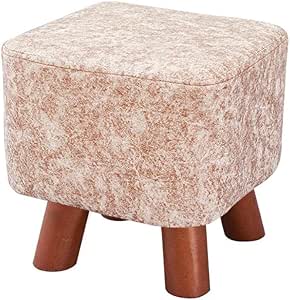 Levecon Reposapiés Cuadrado otomano, Taburete pequeño Acolchado de sofá