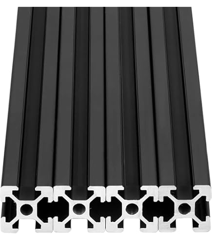 JJHXSM NEMA 23 Schrittmotor-Montageplatte – 9,6x5,9 Cm, Alu, Schwarz