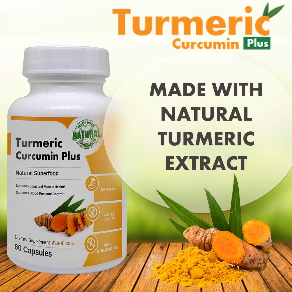 Turmeric Curcumin Plus The Natural SuperSpice Supplement in Support of a Healthy Immune