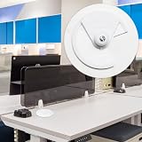 LAMXD 2 Pcs Desk Grommet Cable Organizer PC Computer Wire Hole Cover 60mm White view 6