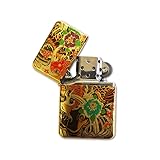 Flower Koi Japanese Art - Gold Lighter Windproof