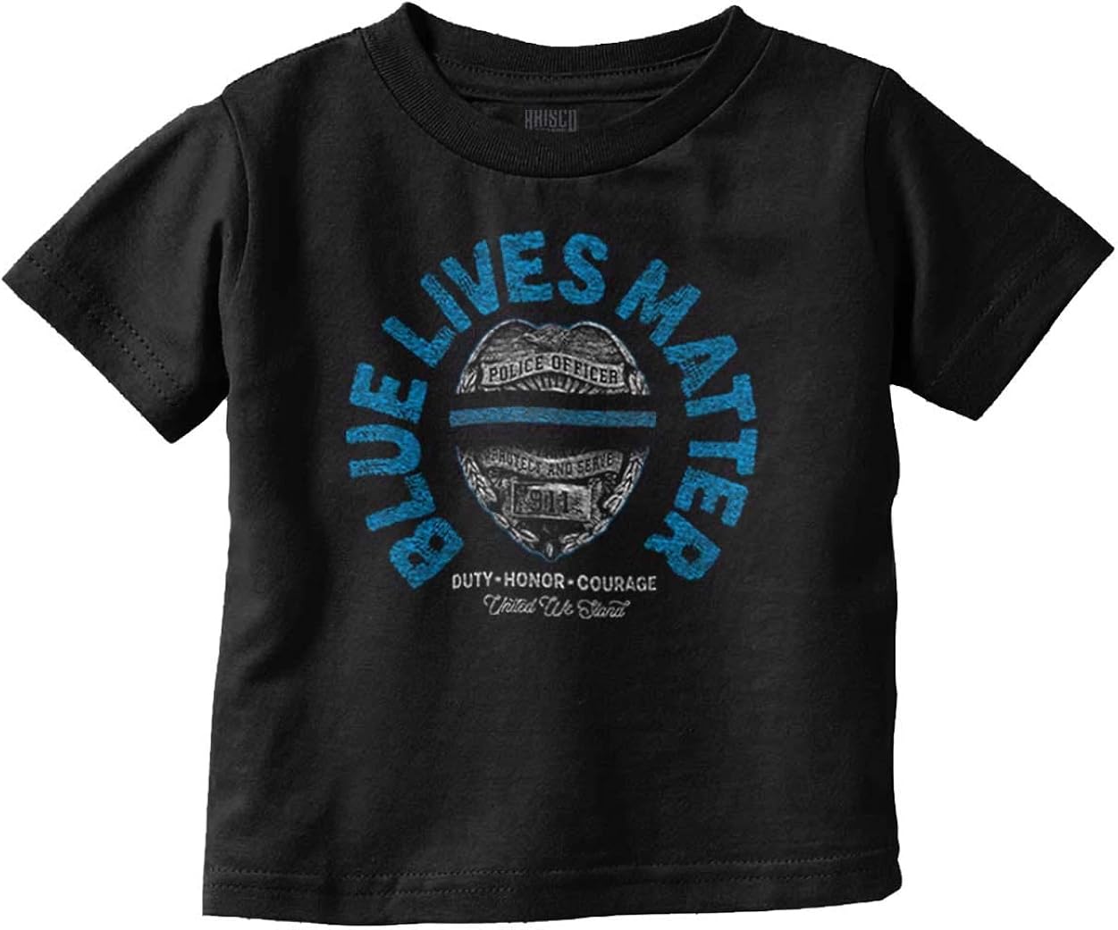 Amazon.com: Blue Lives Matter Police Officer Law Cop Unisex Youth T ...